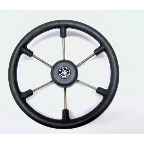 Steering Wheel - Leader Six Spoke Stainless Steel