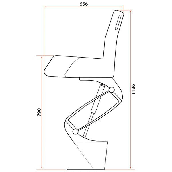 Pedestal - Suspension Shark Ultra Plus Includes Jockey Seat