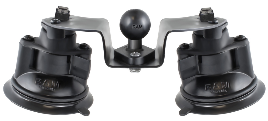 RAM Dual Articulating Suction Cup Base with 1" Ball Base