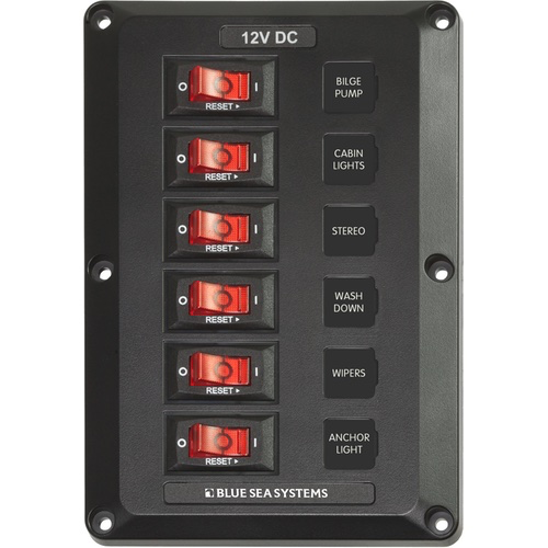 6 Position, BelowDeck, Circuit Breaker Panel