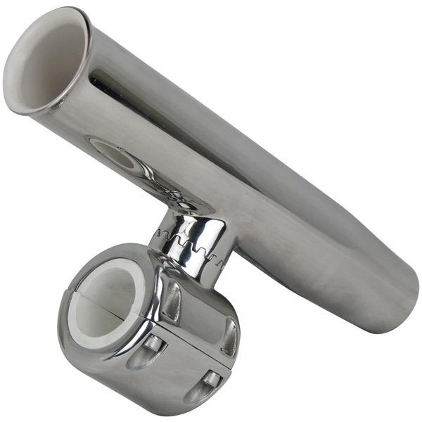 Polished Stainless Steel Clamp On Rod Holder