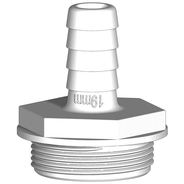 1-1/2" BSP (M) Aquavalve Hose Tail - Straight