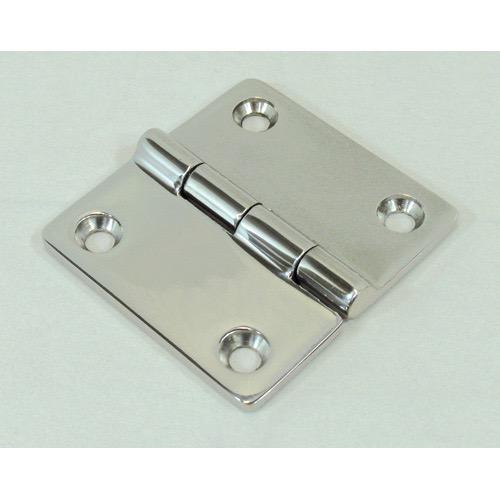 Hinges S/S - Length Flat: 52mm - Width: 50mm - Split: 26/26mm