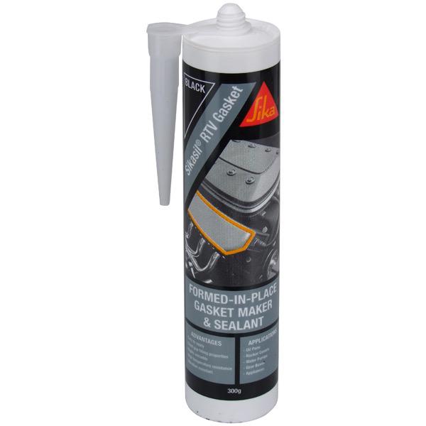 Sikasil RTV Gasket Premium Formed-in-Place Gasket Maker & Sealant Cartridge - Black - 300g