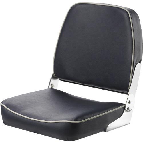 FISHERMAN Classic folding seat - Dark blue with white seams