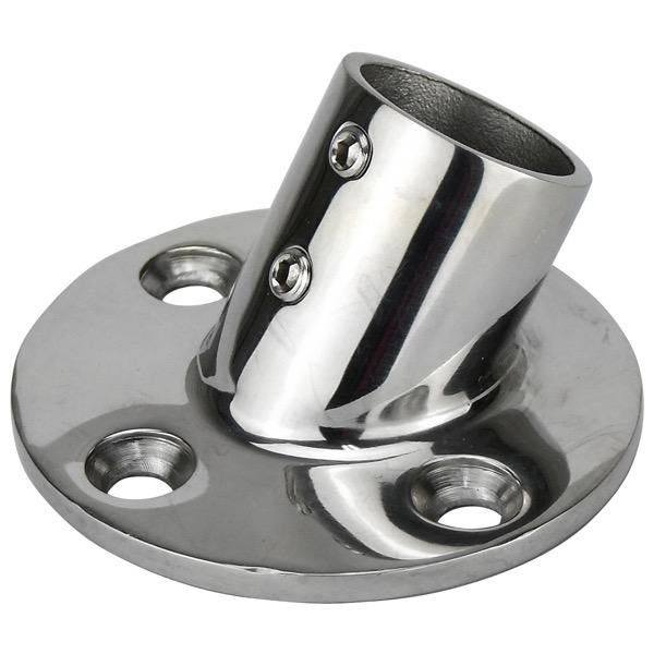 60 Degree Angled Stanchion Round Base - 70mm