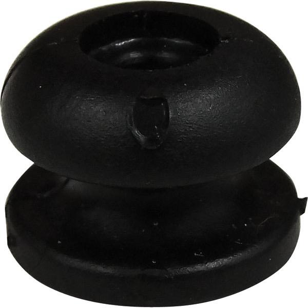 Medium Black Nylon Shock Cord Button 17mm - Suits 6mm Cord