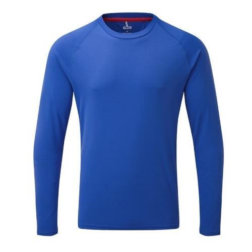 Mens UV Tec Long Sleeve Tee - Ocean/Blue