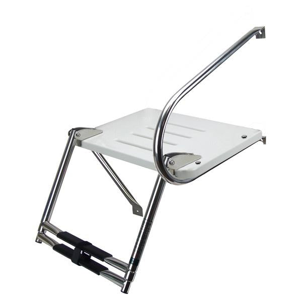 Stainless Steel Platform Folding Ladder