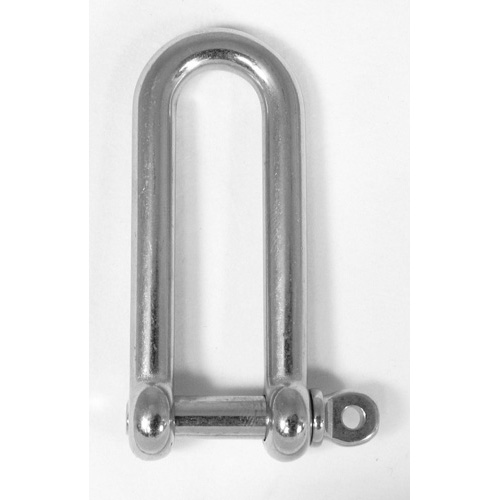 Long D Shackle - Stainless Steel