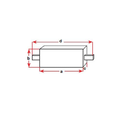 Block Anode - With Strap - Zinc