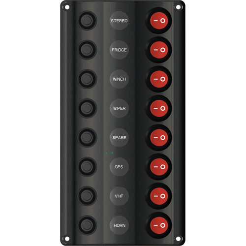 12v Switch Panel with 8 Switches