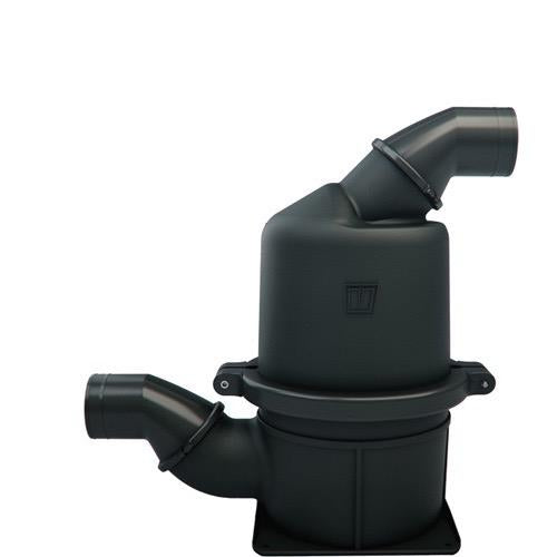 High Performance Waterlock - Capacity: 55L - Black - Rotating In/Out Hose Dia: 102mm