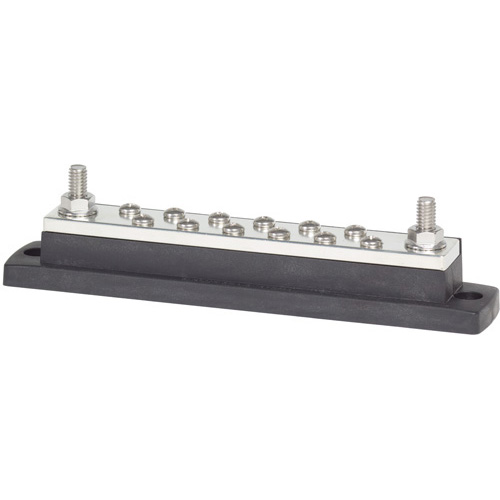MaxiBus 250A BusBar - Two 5/16"  - 18 Studs  and Twelve #10-24 Screws