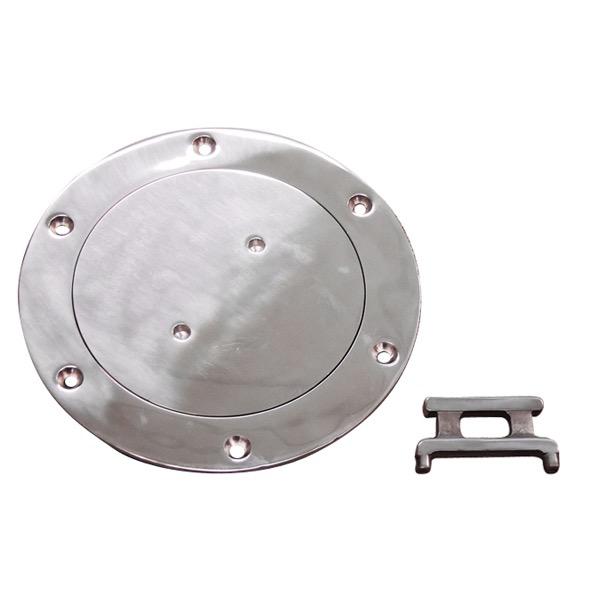 Stainless Steel Deck Plate with Key