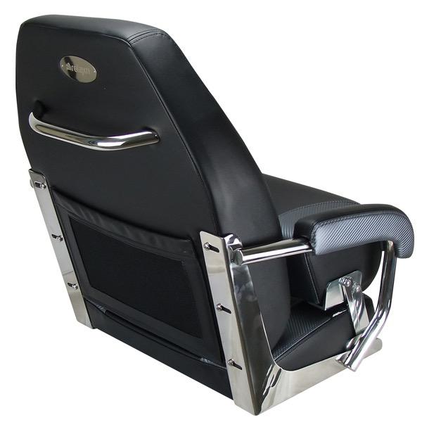 Pelagic Series High Back Flip-Up Seat - Black/Grey Carbon
