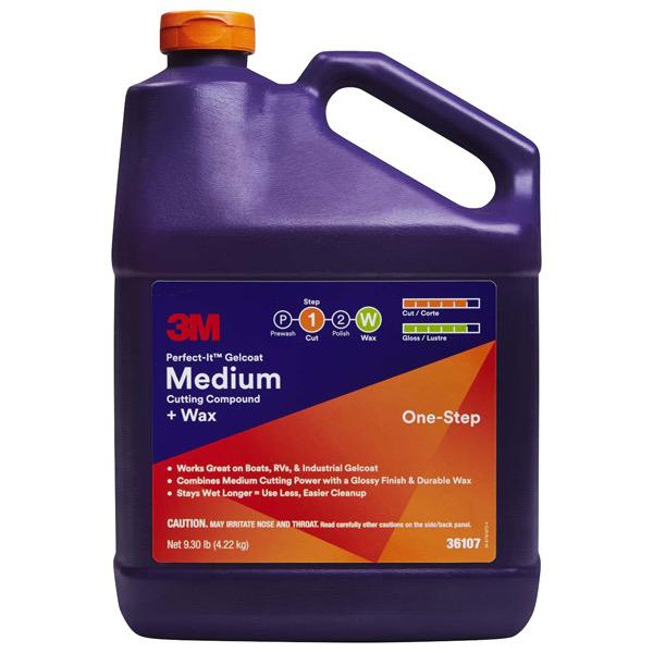 Perfect-It Gelcoat Medium Cutting Compound + Wax (One-Step)