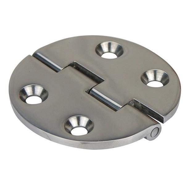 Concealed Pin Cast Stainless Steel Hinge - Round - 65mm(L) x 65mm(W) - 4 Holes