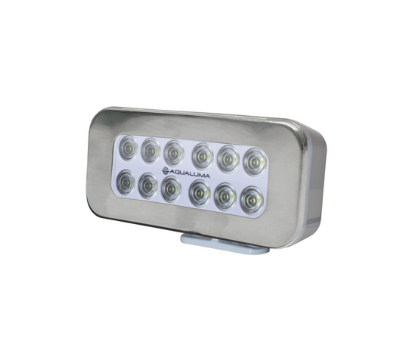 12 LED Bracket Mount Spreader Light with Stainless Steal Bezel