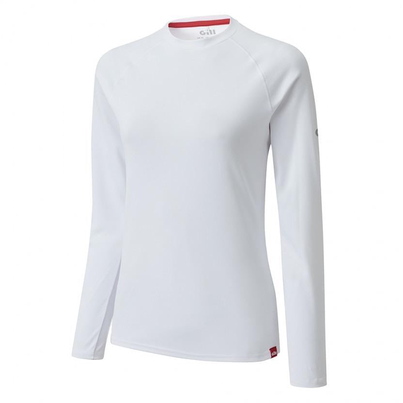 Womens UV Tec Long Sleeve Tee - White