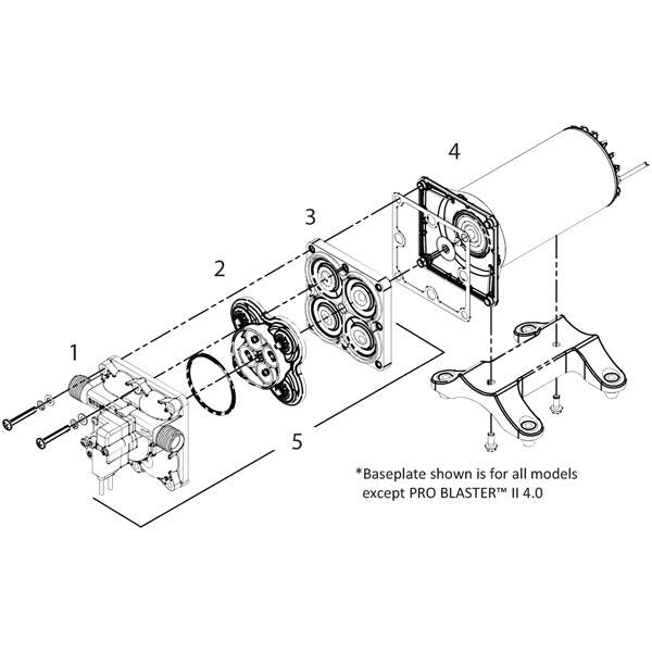 Pump Head Assembly suits 4248 / 4258 / 4348 / 4358 Series