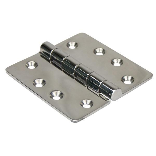 Heavy Duty Butt Stainless Steel Hinge - 100mm(L) x 100mm(W) - 8 Holes