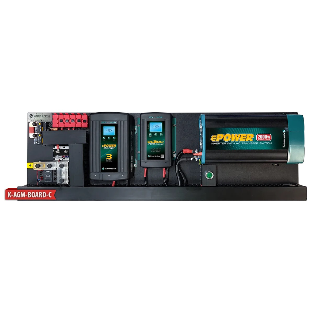 AGM DIY Installation Kit - 40A 240V, 40A DC2DC & 2000W Inverter