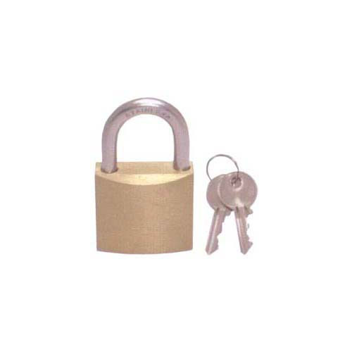 Brass Marine Padlock - Standard Shackle - 50mm