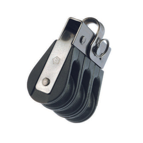 Plain Bearing Triple Block Sheave Dia 18mm - Fixed Eye