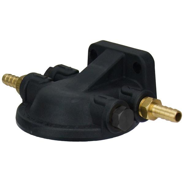Replacement Nylon Filter Head with Brass Fittings and Hose Clamps
