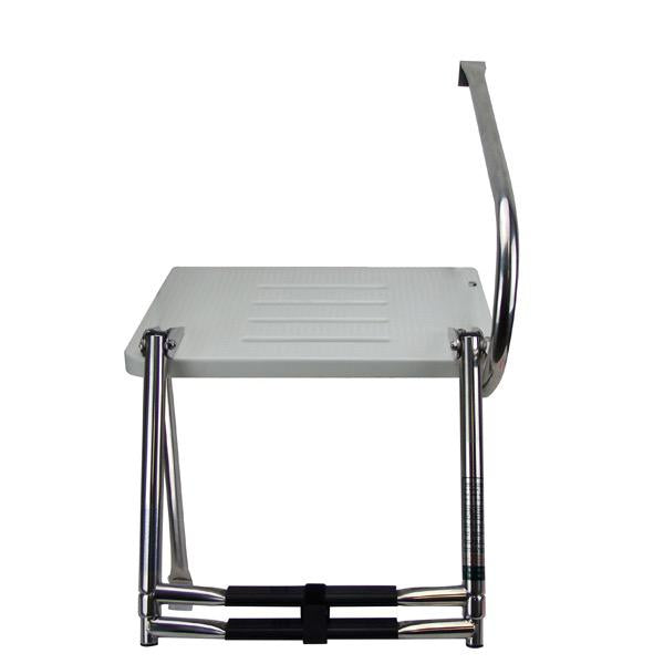 Stainless Steel Platform Folding Ladder