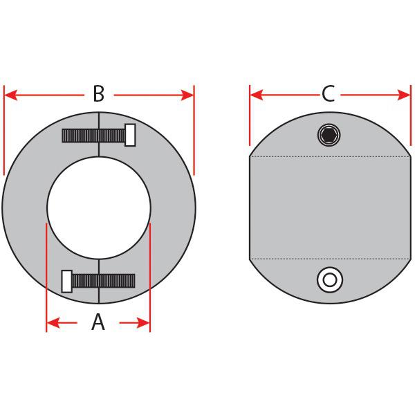 Zinc Imperial Shaft Anode