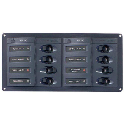 BEP Contour Circuit Breaker Panel - 8 Loads Horizontal