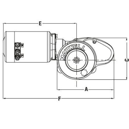 Rope/Chain Anchor Winch RC8-6 Series w/ Capstan