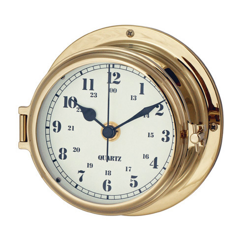 Clock - Hinged - Face Diameter: 105mm - Base Diameter: 150mm