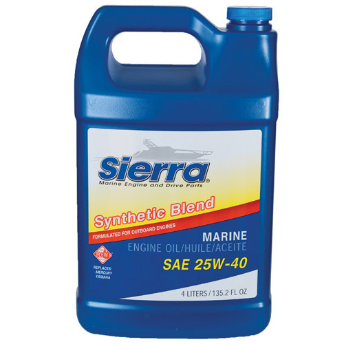 Marine Outboard 4- Stroke Engine Oil - Synthetic Blend 25W-4