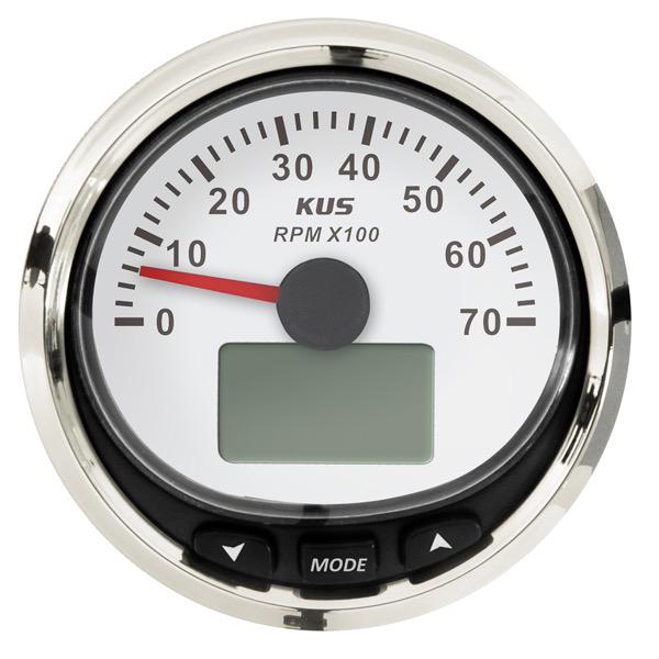 12V Multi-Function Tachometer Gauge NMEA 2000 - 85mm Dia.