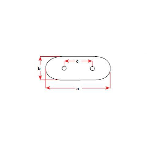 Oval Anode - Plain - 1.19kg