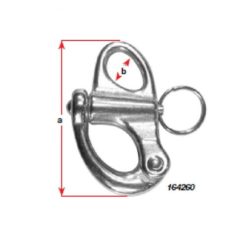 Fixed Snap Shackle - Stainless Steel