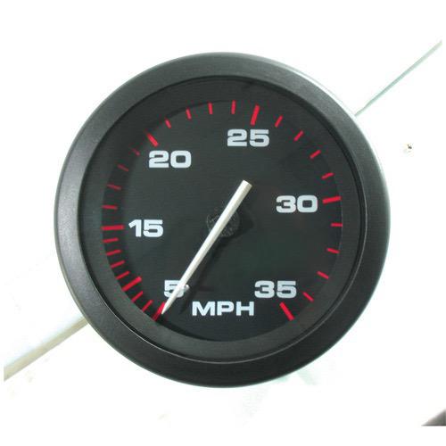 Black Amega Domed Gauge - Speedometer