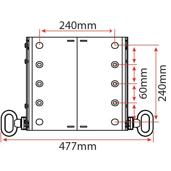 Adjustable Alloy Plinth - 175mm-250mm