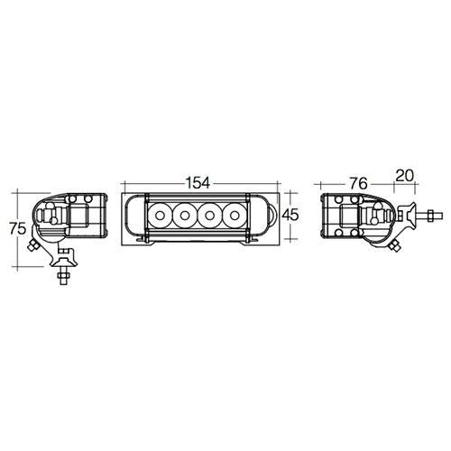 9-32V Heavy-Duty L.E.D Work Lamp Marine Flood Beam - 1200 Lumens