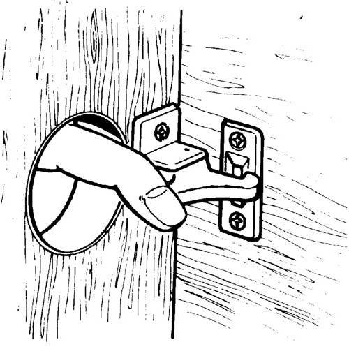 Brass Spring Loaded Catch
