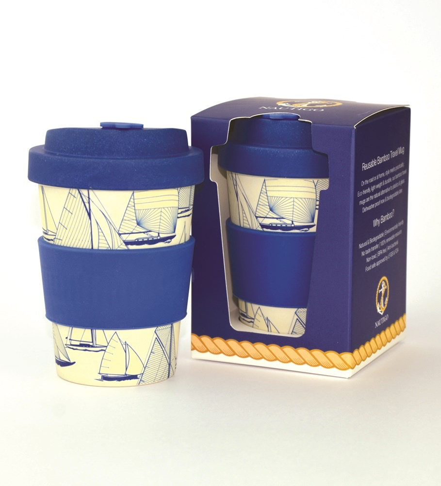 ‘Sail Away’ - 300ml Bamboo Travel Mug