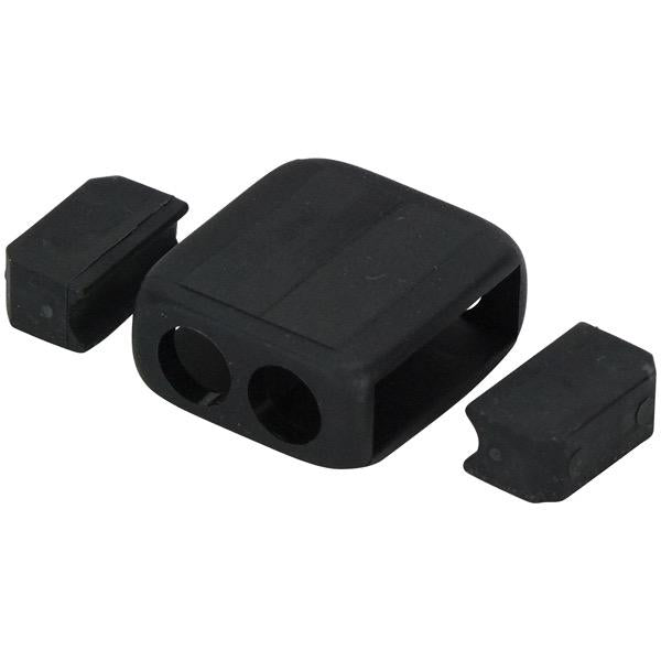 Black Shock Cord Connector - Suits 6mm Cord