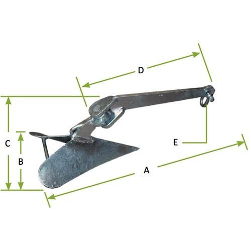 Galvanised Plough Anchor