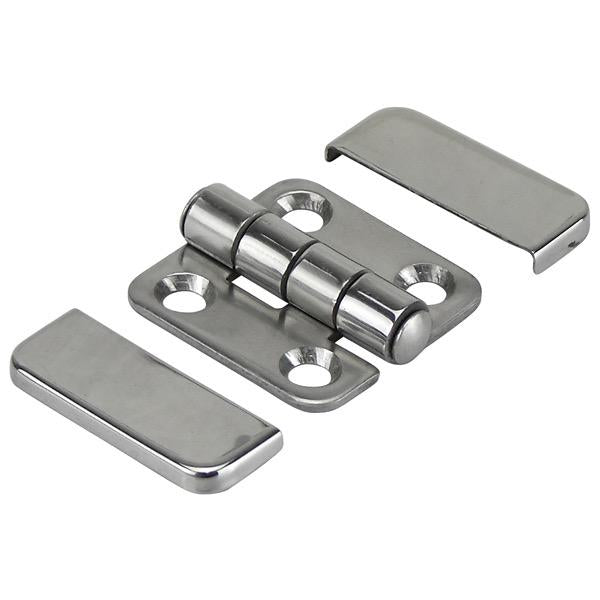 Strap Stamped/Cover Stainless Steel Hinge - 40mm(L) x 40mm(W) - 4 Holes