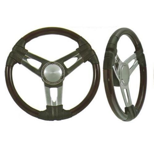Wheel Model 10 Teak/Black Spoke 381mm