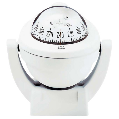 Offshore 75 Powerboat Compass - White - Bracket Mount - With Conical White Card