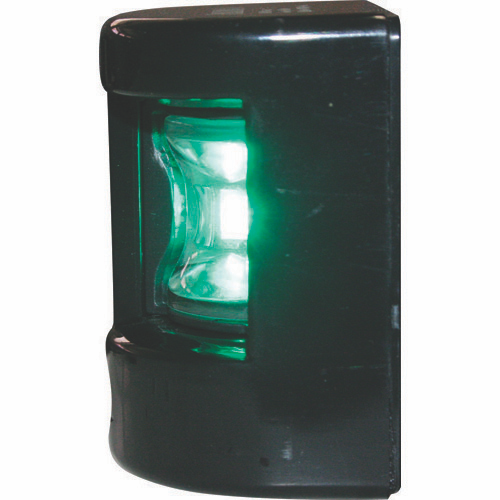 LED Port & Starboard Navigation Lights - Black Vertical Mount - 12V